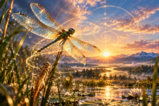 Emergence of the Golden Dragonfly